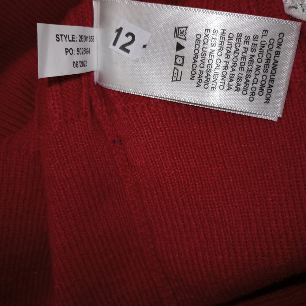 Vineyard Vines Red Cable Knit Crewneck Sweater XS - Picture 12 of 12